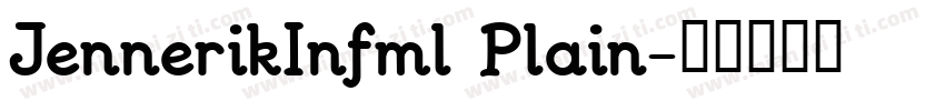 JennerikInfml Plain字体转换
